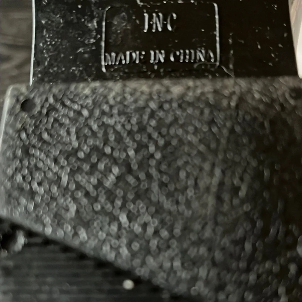 INC International‎ Concepts Black Snake Print Rain Boots